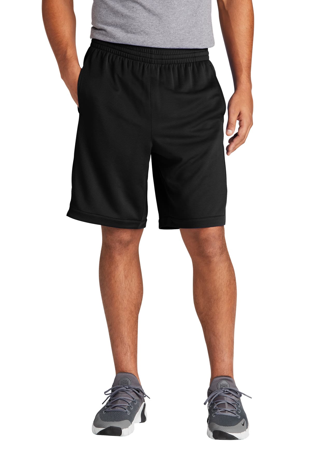 Sport-Tek ® PosiCharge ® Position Short with Pockets — Black