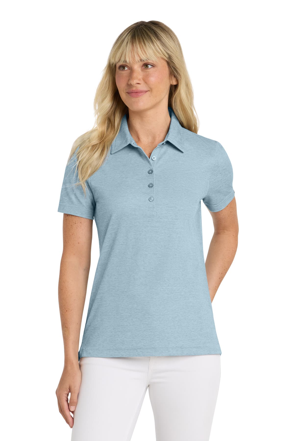 TravisMathew Women's Oceanside Heather Polo — Allure Heather