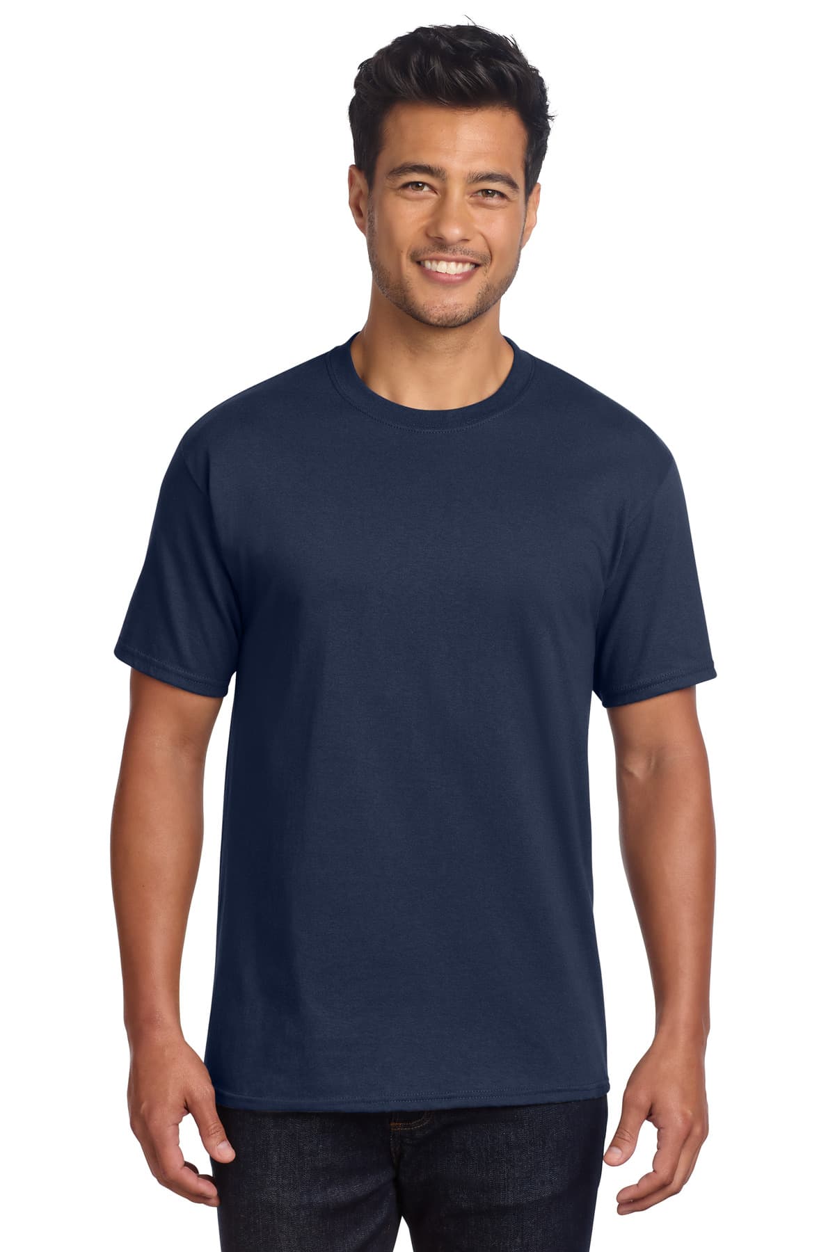 Port & Co  Core Cotton DTG Tee — Navy