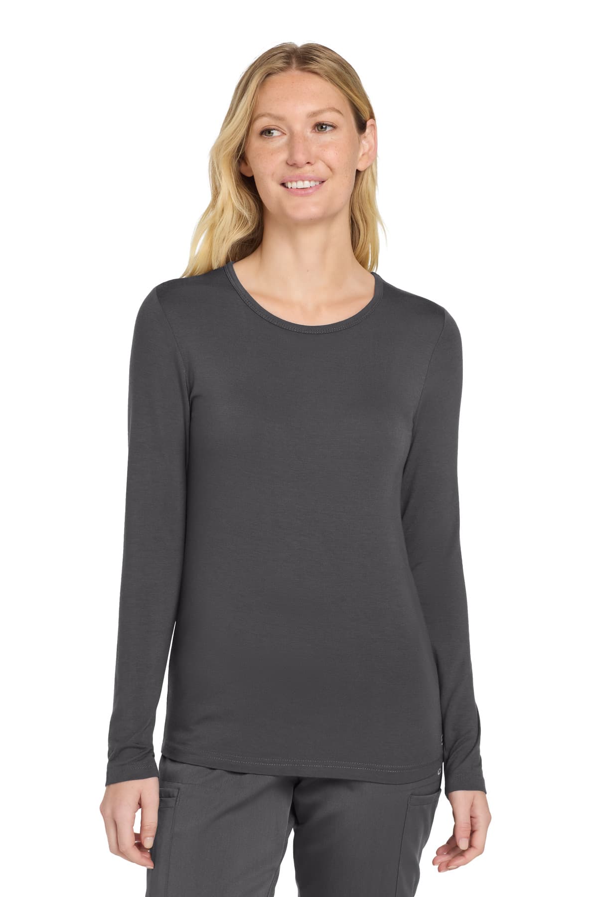 Wink ® Women's Long Sleeve Layer Tee — Pewter