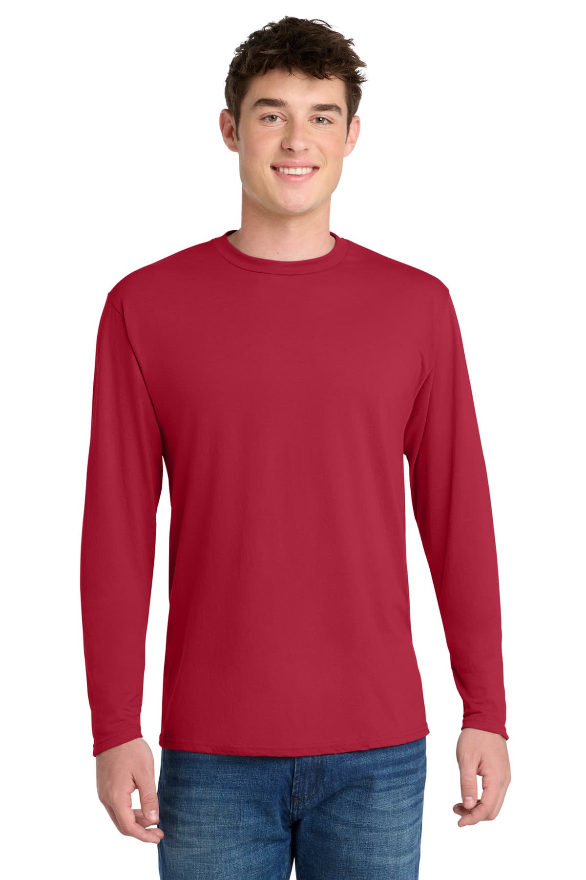 Port & Co  Long Sleeve Performance Blend Tee