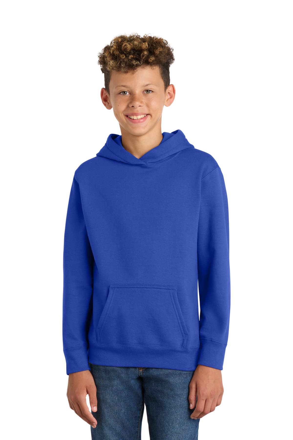 Port & Co  Youth Fan Favorite Fleece Pullover Hooded Sweatshirt
