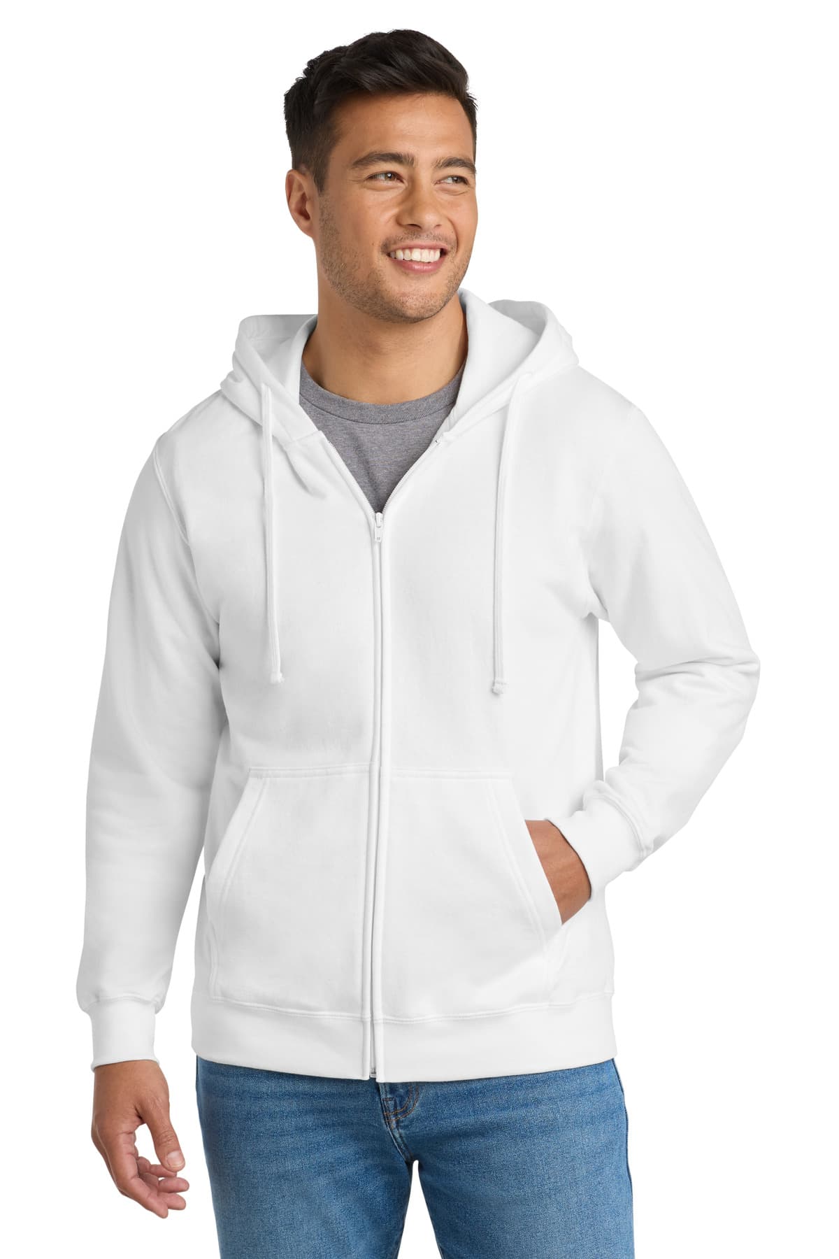 Port & Co  Fan Favorite Fleece Full-Zip Hooded Sweatshirt
