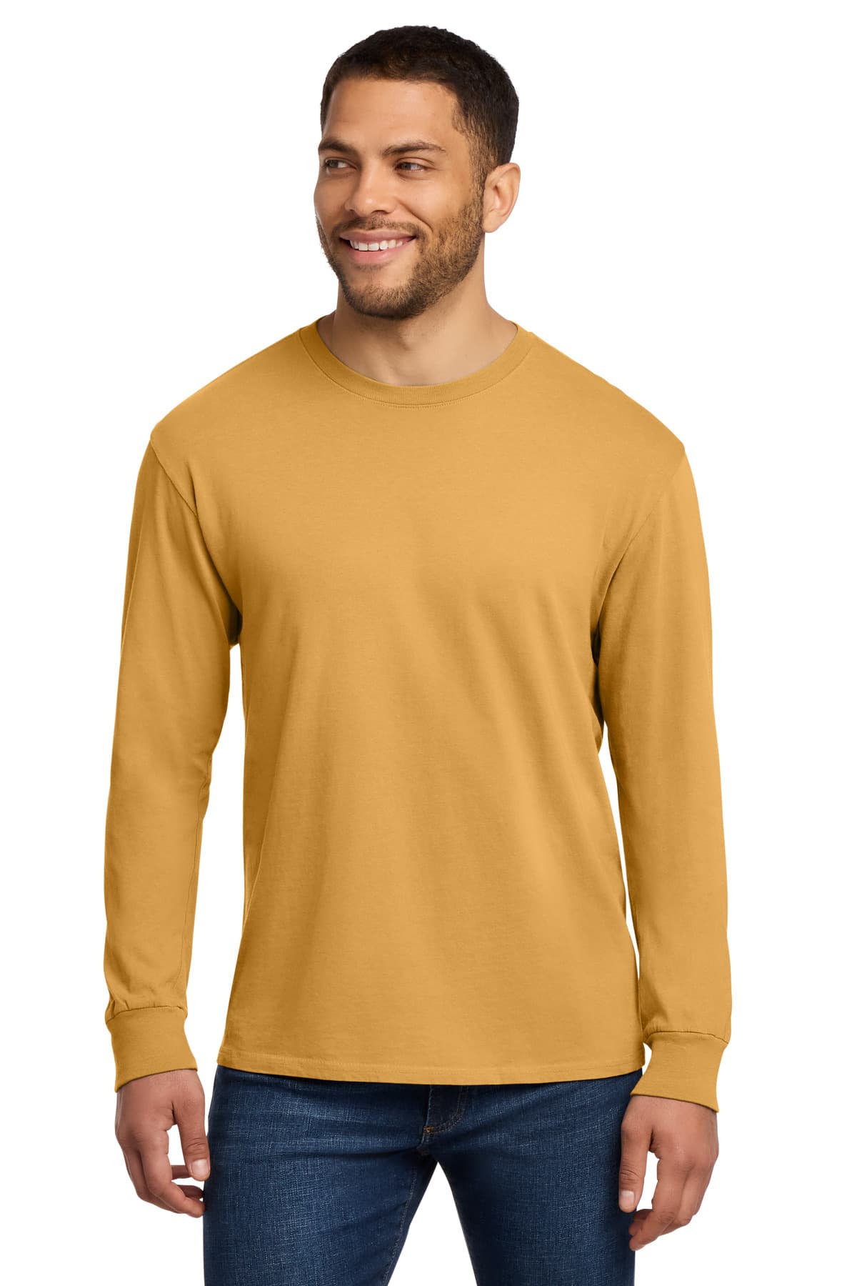 Port & Co  Beach Wash ® Garment-Dyed Long Sleeve Tee — Dijon