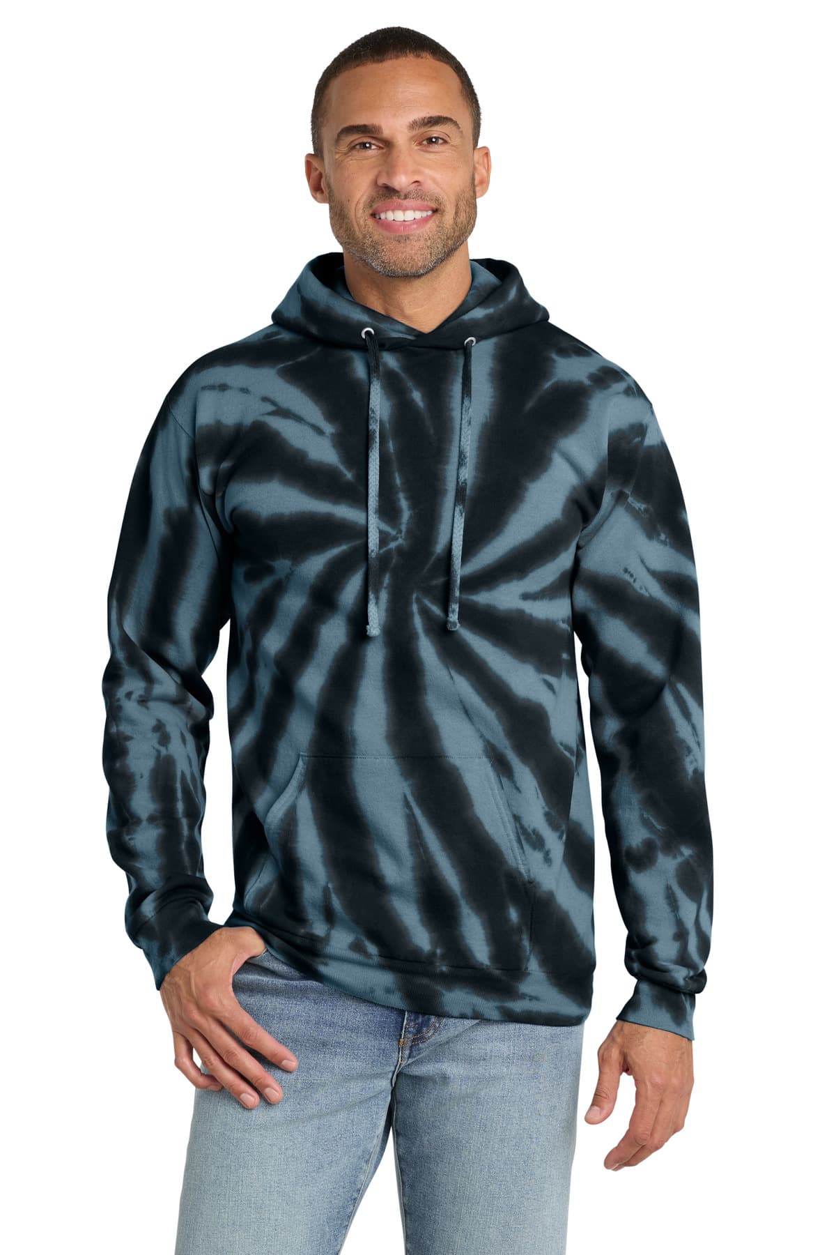 Port & Co  Tie-Dye Pullover Hooded Sweatshirt