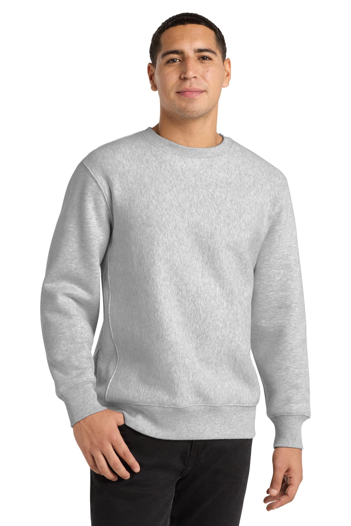 Sport-Tek ® Super Heavyweight Crewneck Sweatshirt — Athletic Heather