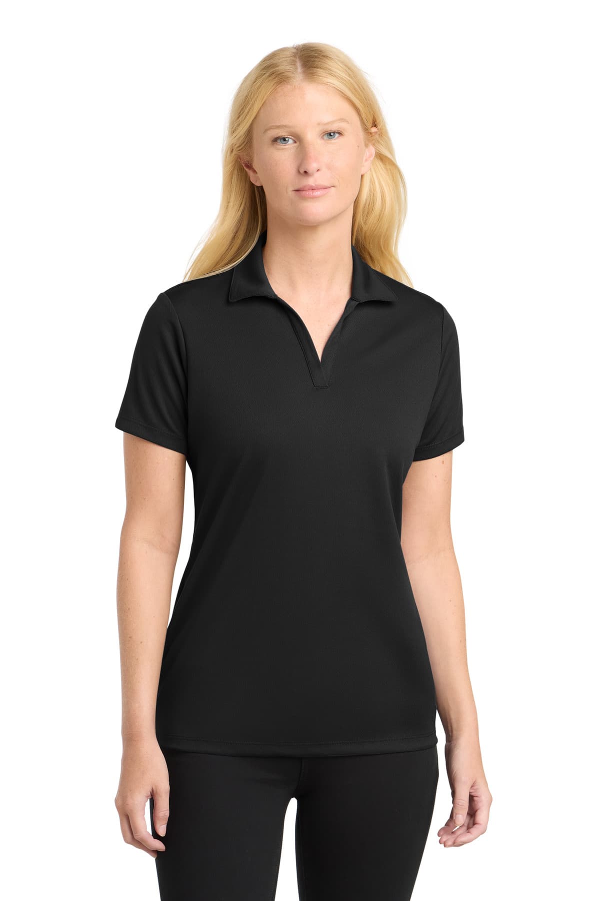 Sport-Tek ® Women's PosiCharge ® RacerMesh ® Polo — Black