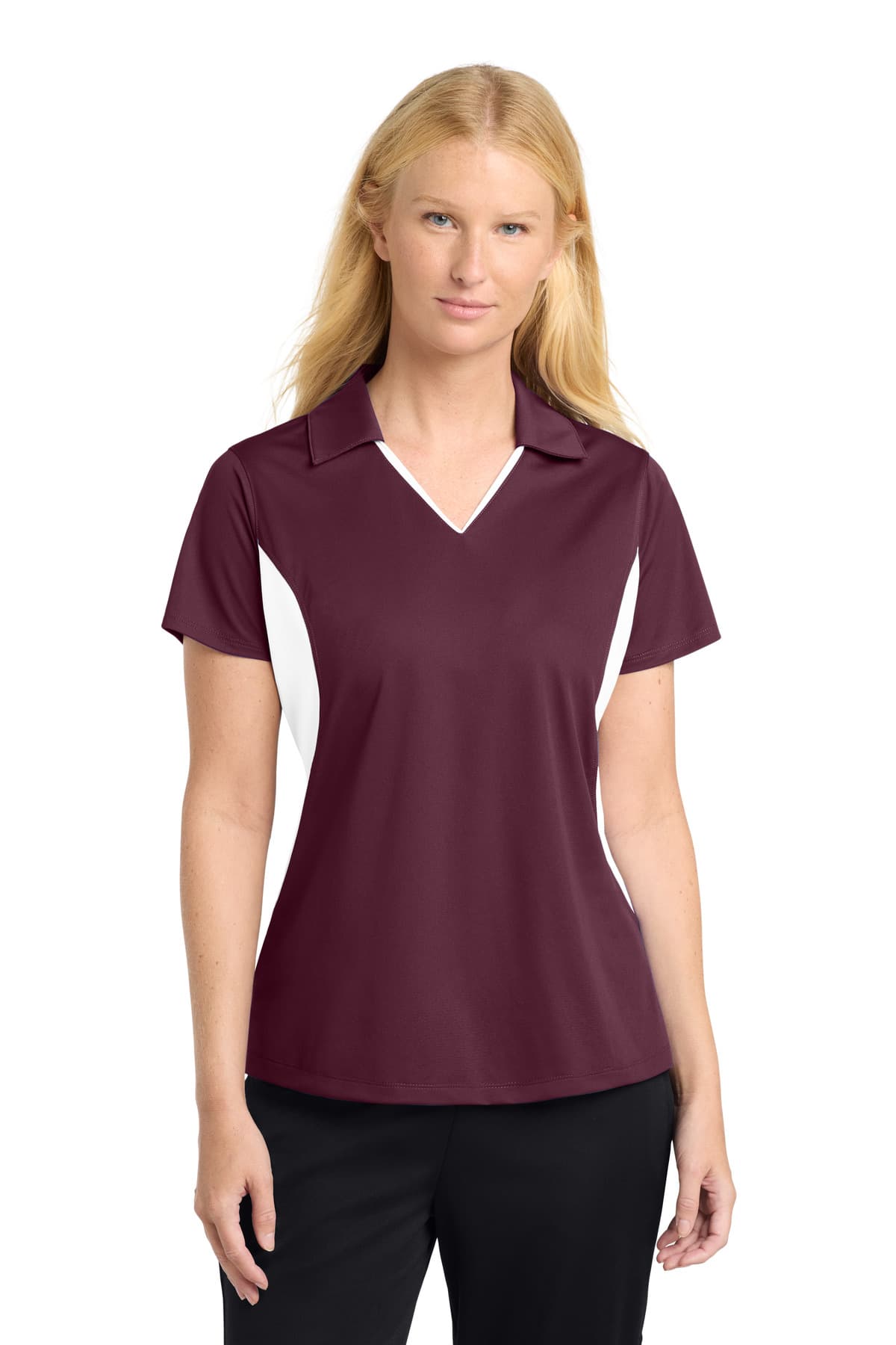 Sport-Tek ® Women's Side Blocked Micropique Sport-Wick ® Polo