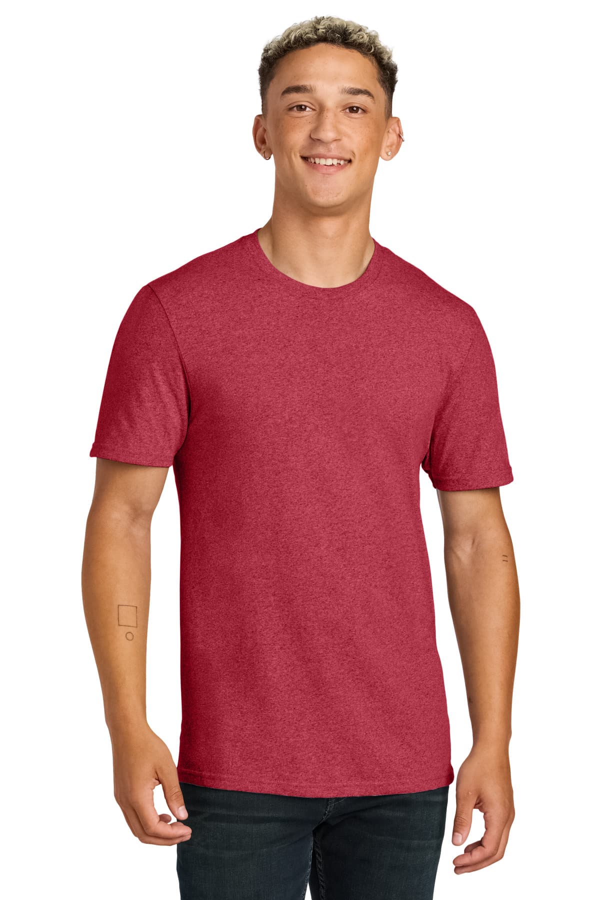 Allmade ® Unisex Recycled Blend Tee — Reclaimed Red Heather