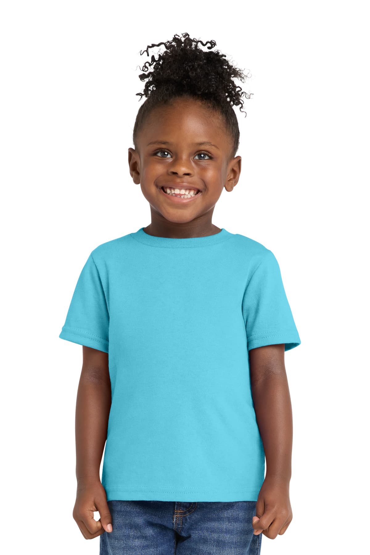 Port & Co  Toddler Core Cotton Tee — Aquatic Blue