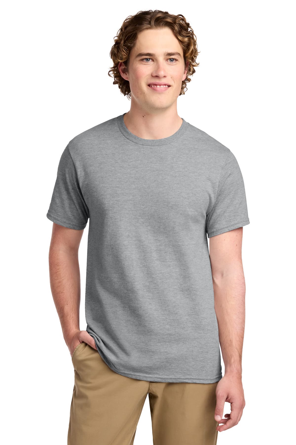 Port & Co  Ring Spun Cotton Tee — Athletic Heather