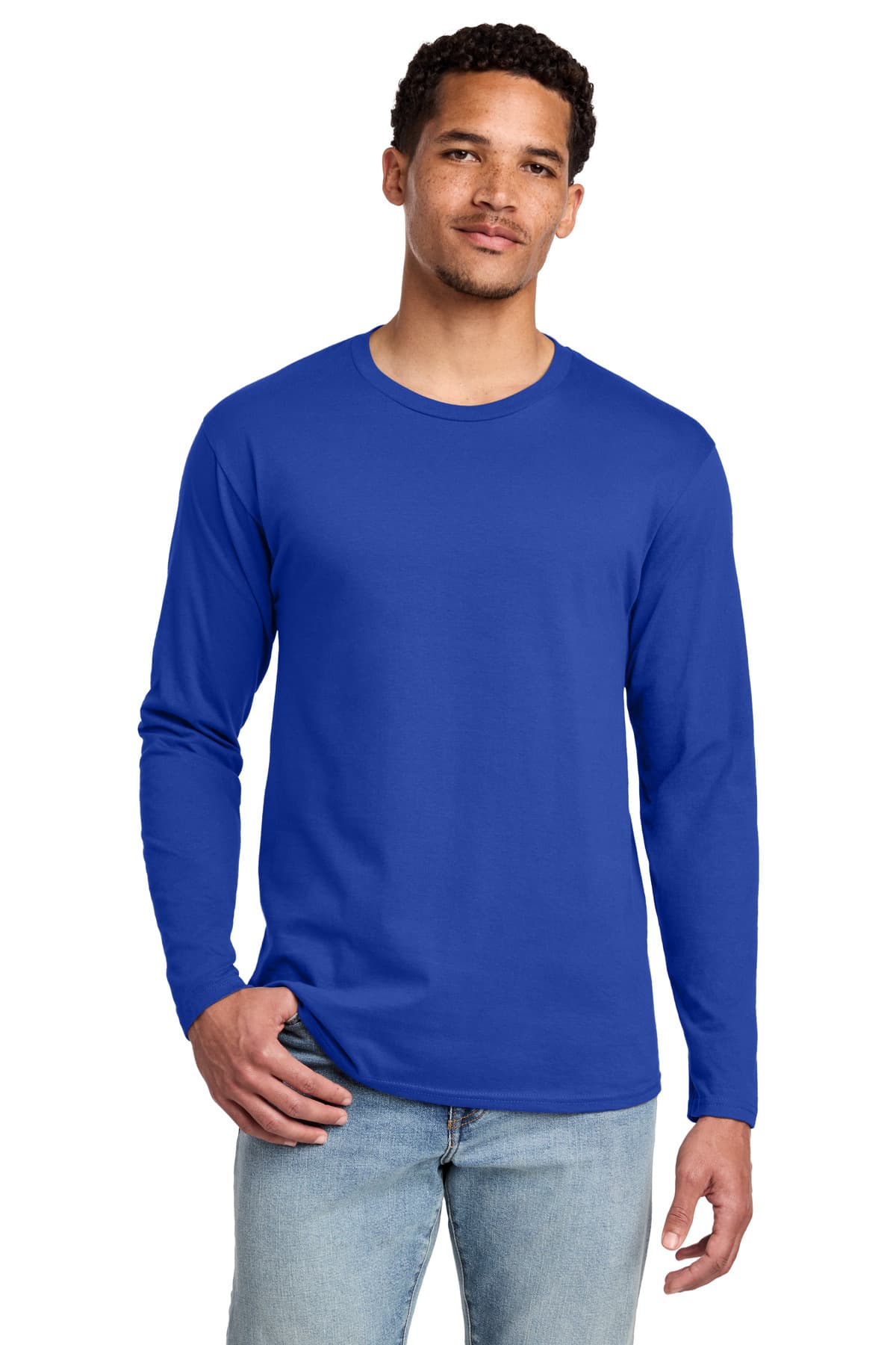 Port & Co  Long Sleeve Fan Favorite Tee — True Royal