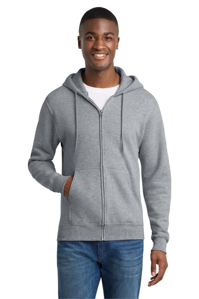 Port & Co  Core Fleece Full-Zip Hooded Sweatshirt