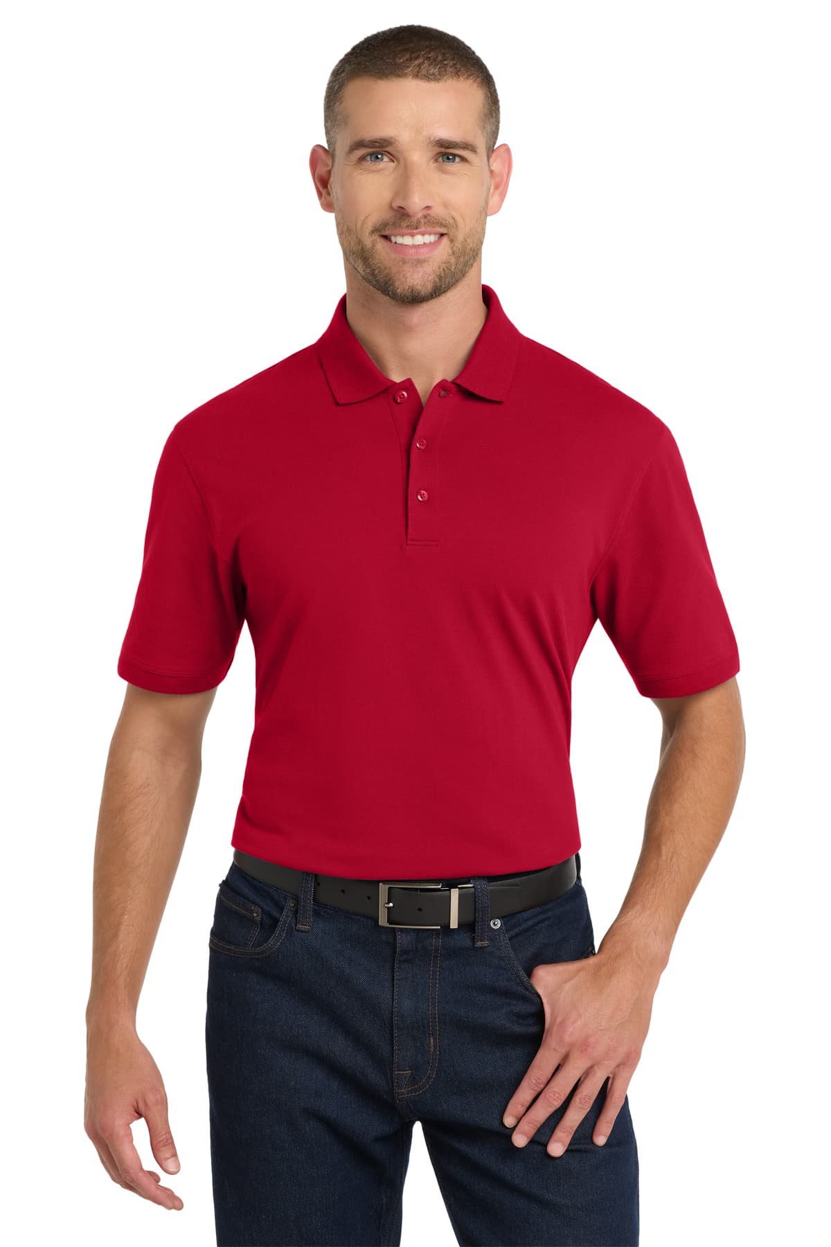 Port Authority ® EZCotton ® Polo — Apple Red