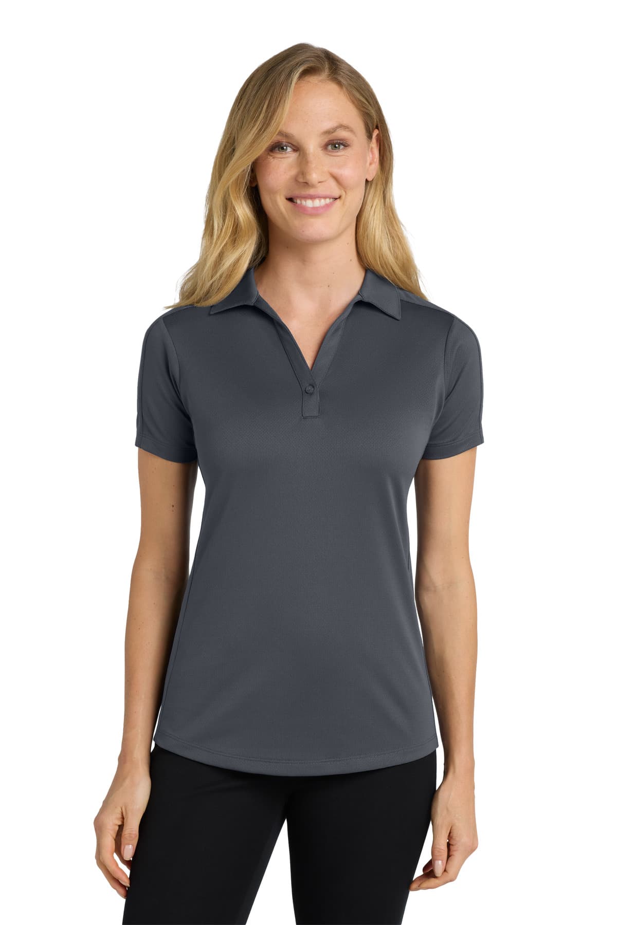 Port Authority ® Women's Diamond Jacquard Polo — Graphite