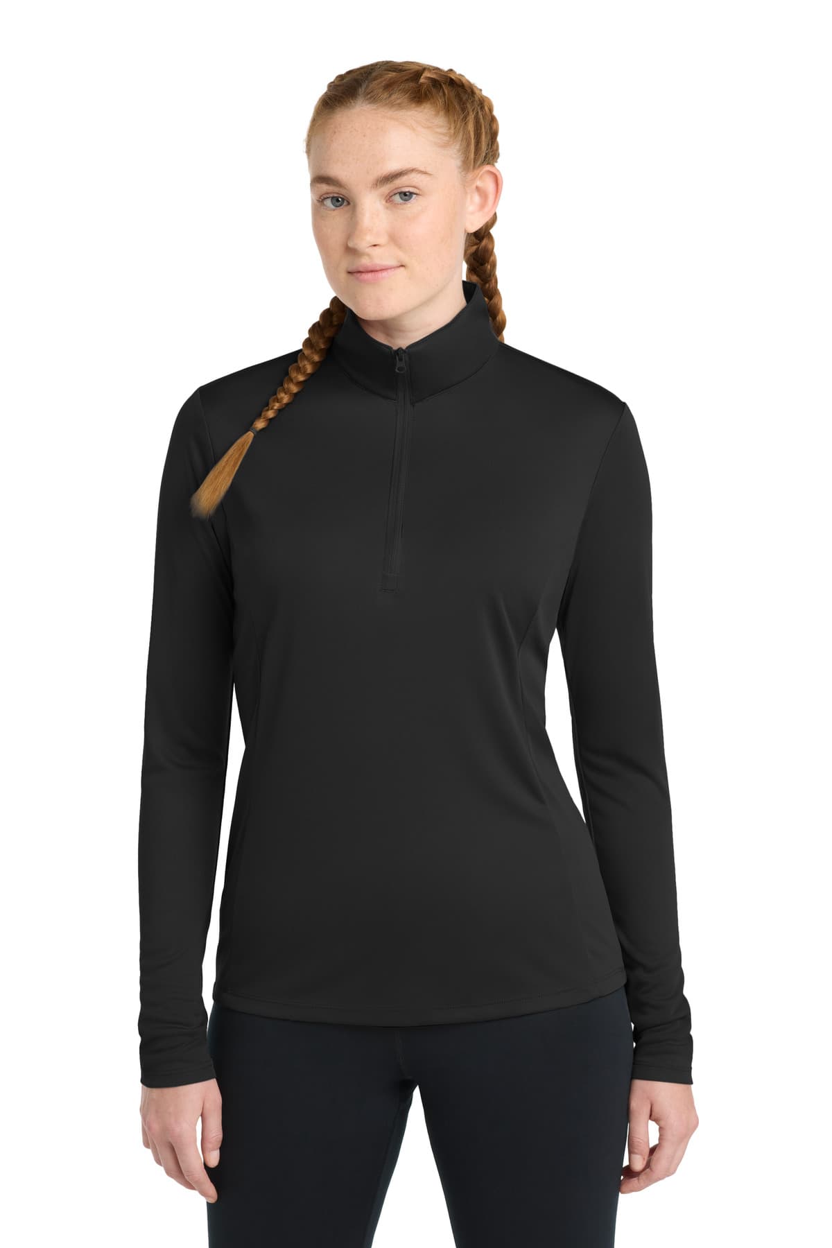 Sport-Tek ® Women's PosiCharge ® Competitor  1/4-Zip Pullover — Black