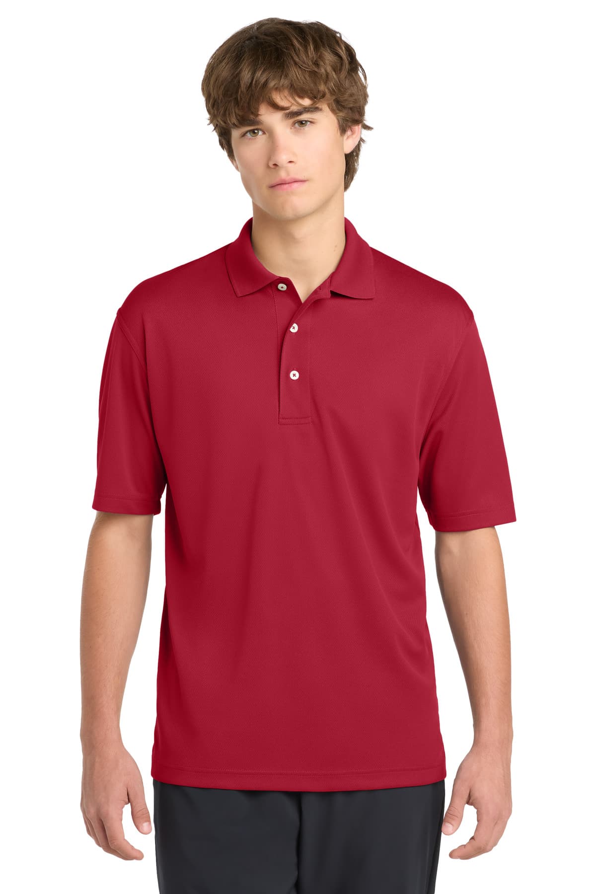 Sport-Tek ® Dri-Mesh ® Polo — Red