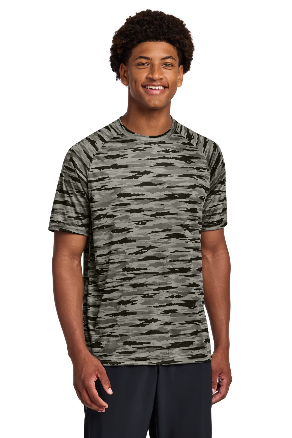 Sport-Tek ® Drift Camo Tee — Black