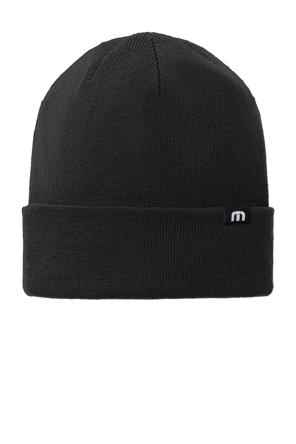 TravisMathew Solid Cuffed Beanie — Black
