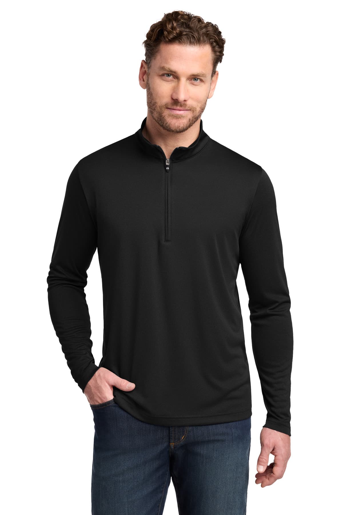 TravisMathew Coto Performance 1/4-Zip — Black