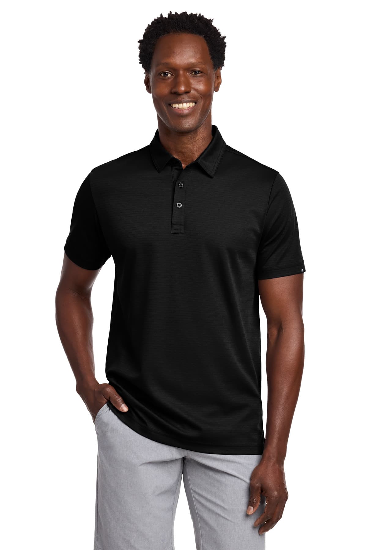 TravisMathew Bayfront Solid Polo — Black