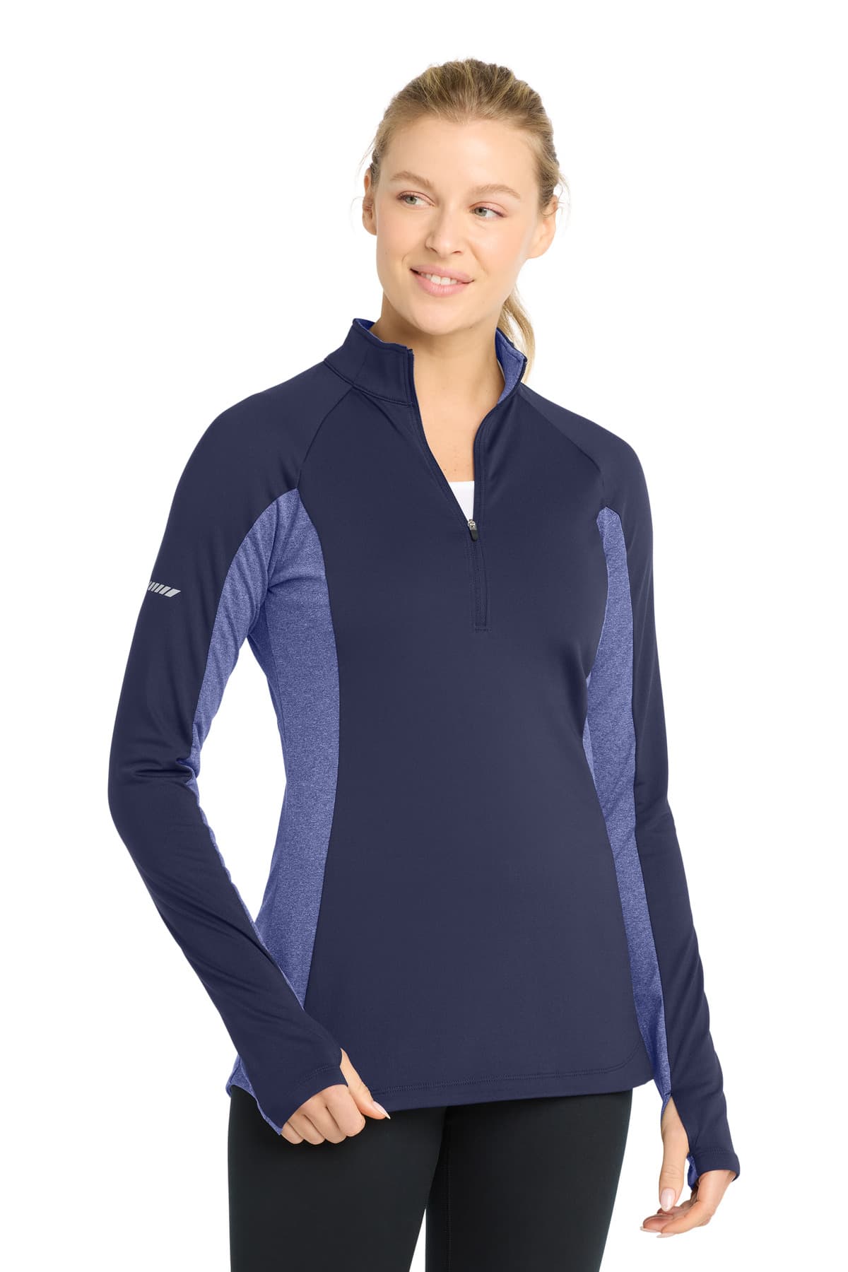 Sport-Tek ® Women's Sport-Wick ® Stretch Contrast 1/4-Zip Pullover