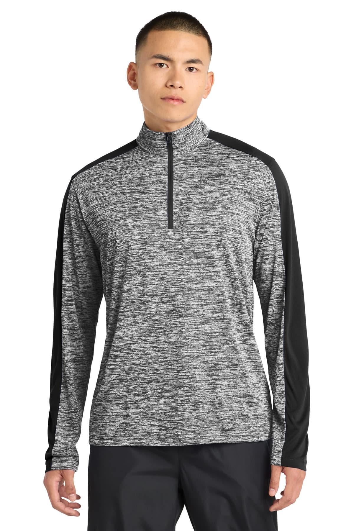 Sport-Tek ® PosiCharge ® Electric Heather Colorblock 1/4-Zip Pullover