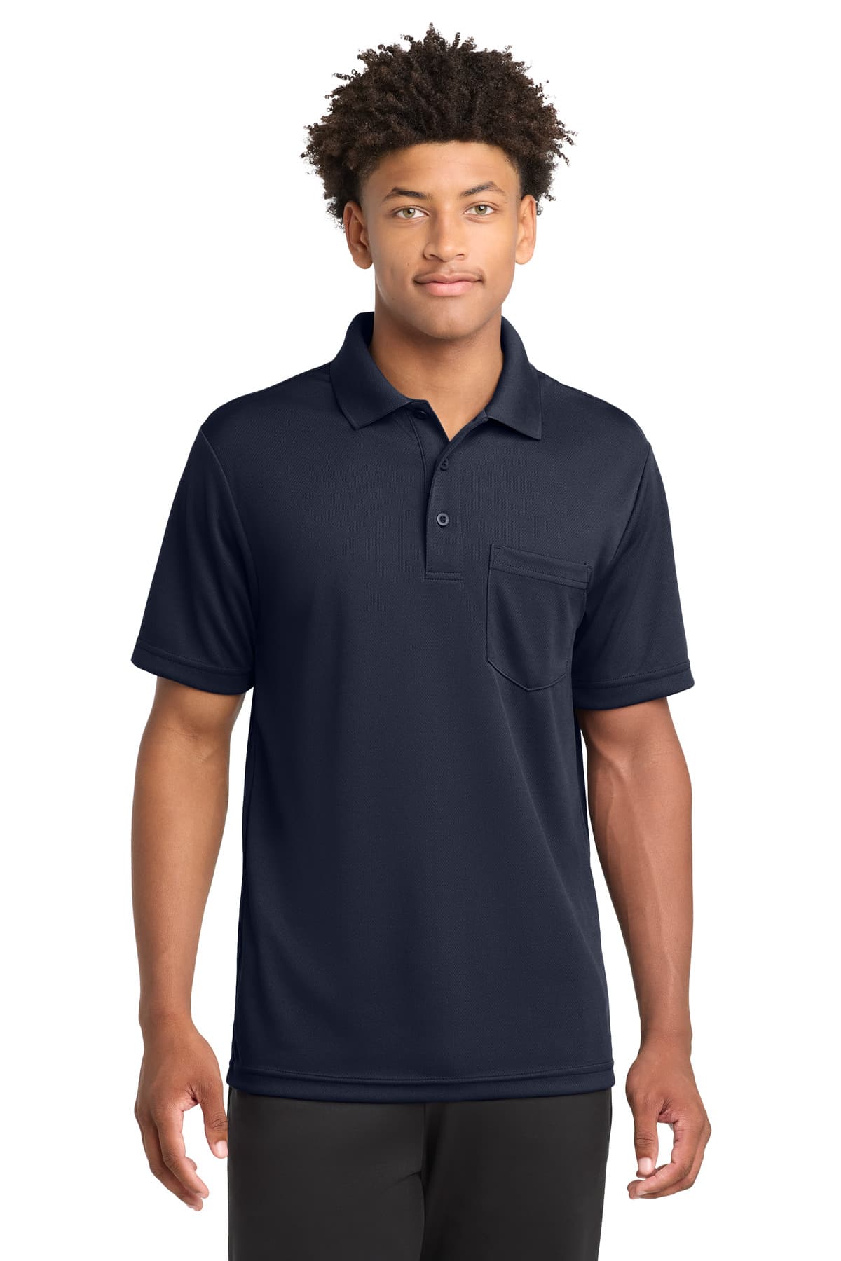 Sport-Tek ® PosiCharge ® RacerMesh ® Pocket Polo — True Navy
