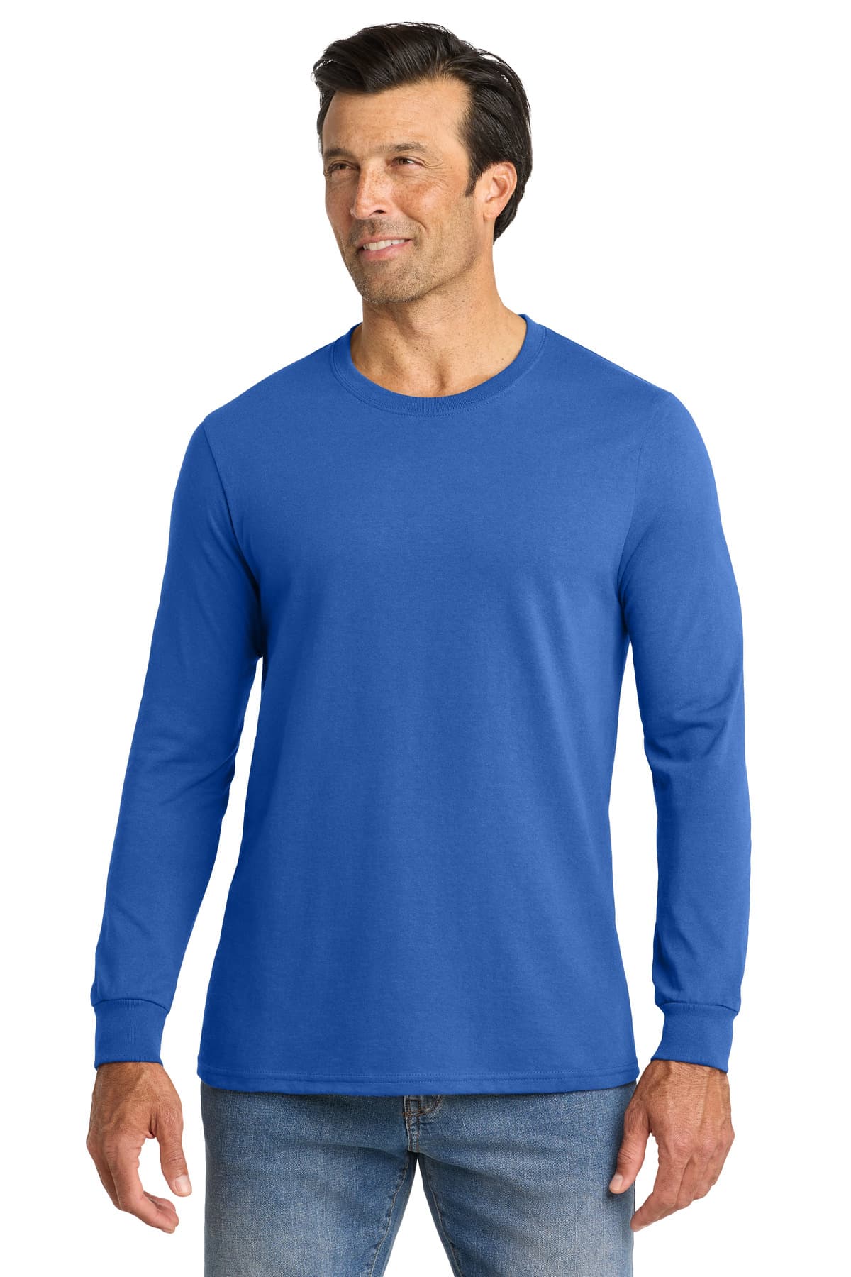 Volunteer Knitwear  All-American Long Sleeve Tee — True Royal