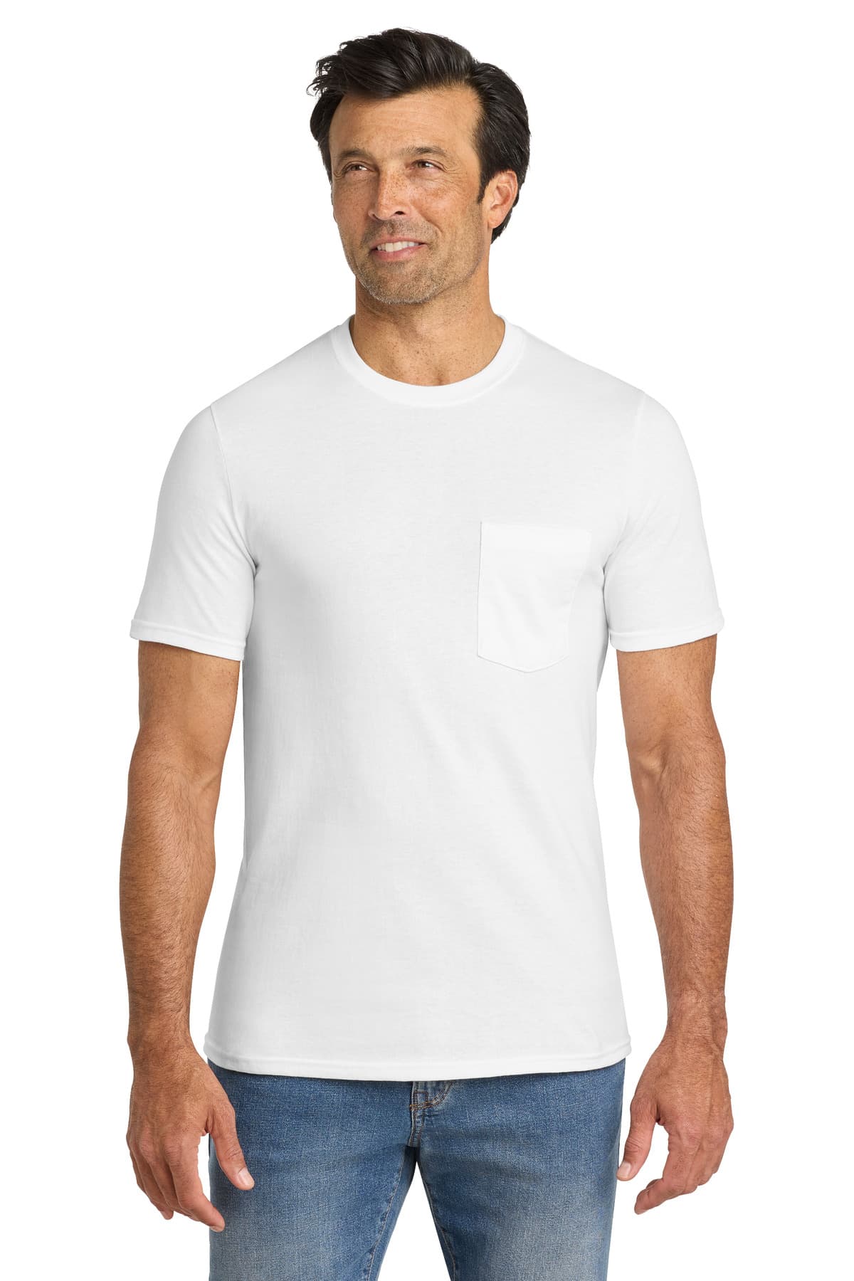 Volunteer Knitwear  All-American Pocket Tee — White