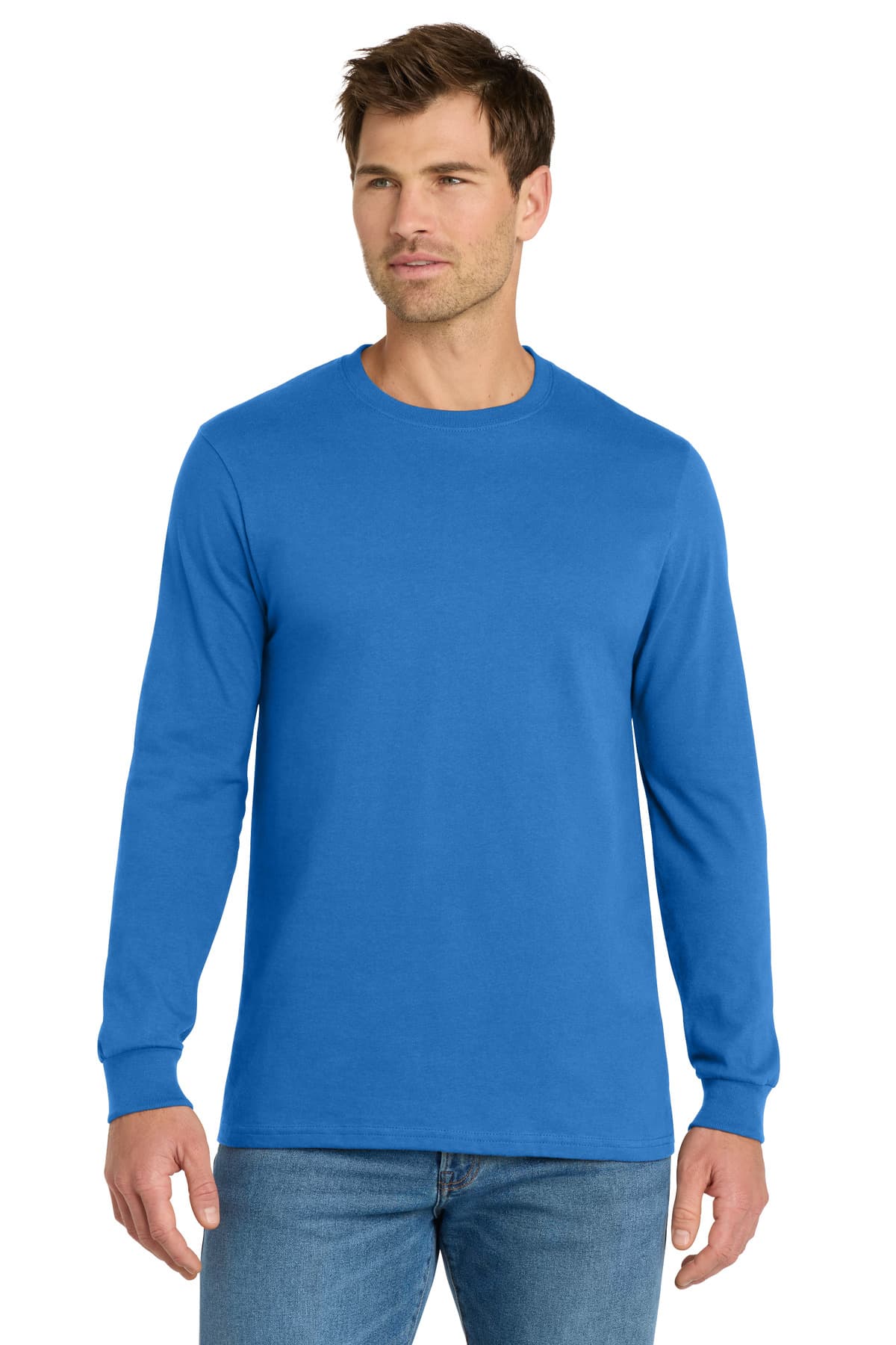 Volunteer Knitwear  Chore Long Sleeve Tee — True Royal