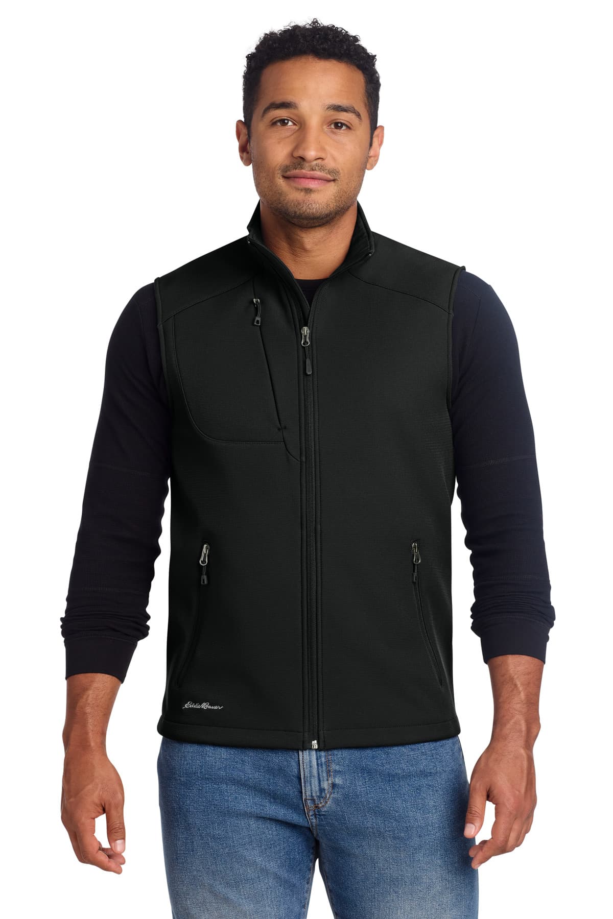 Eddie Bauer ® Stretch Soft Shell Vest — Deep Black