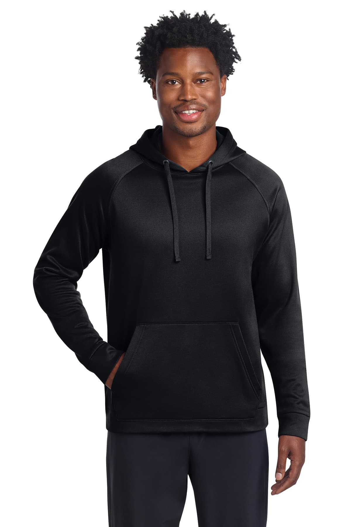 Sport-Tek ® Re-Compete Fleece Pullover Hoodie — Black