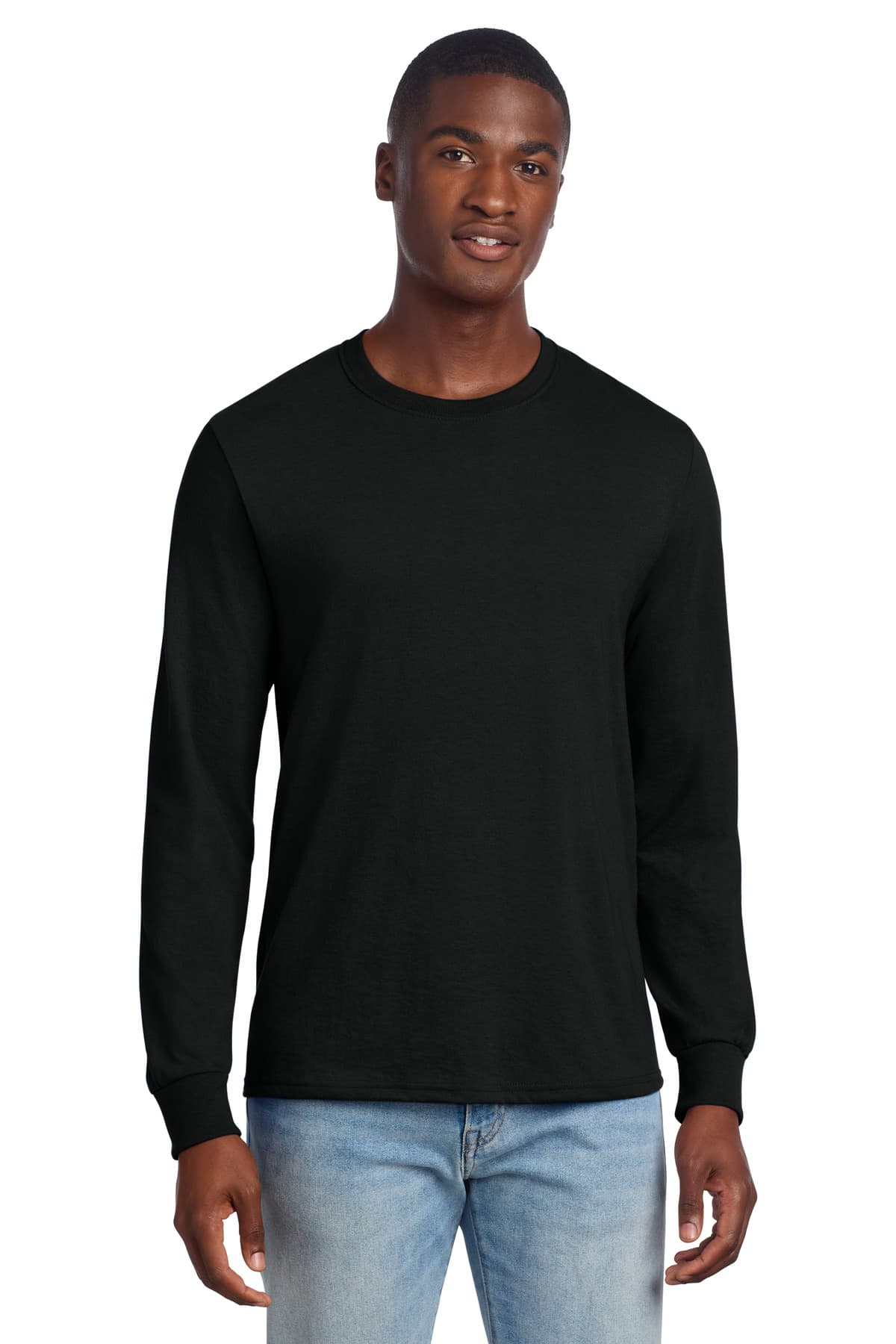 Jerzees ® Premium Blend Ring Spun Long Sleeve T-Shirt — Black Ink