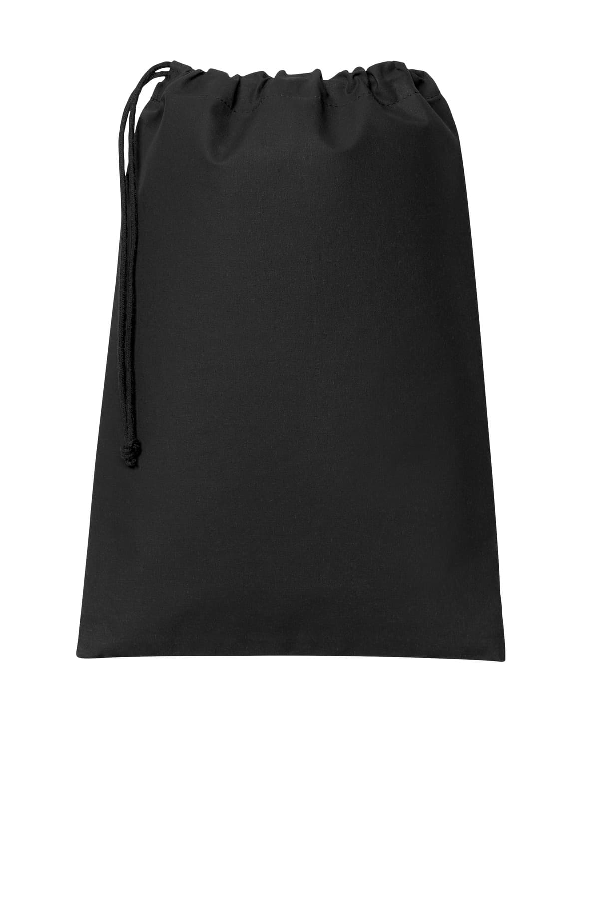 Port Authority ® Core Cotton Drawstring Bag — Deep Black