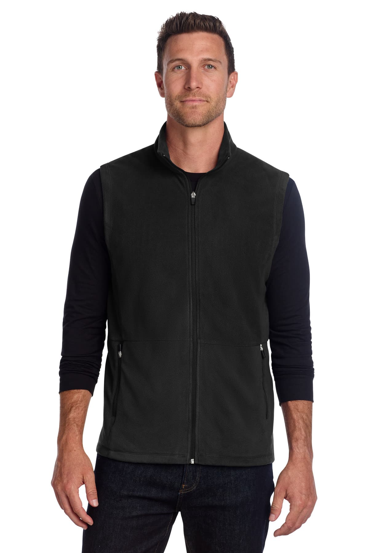 Port Authority ® Accord Microfleece Vest — Black