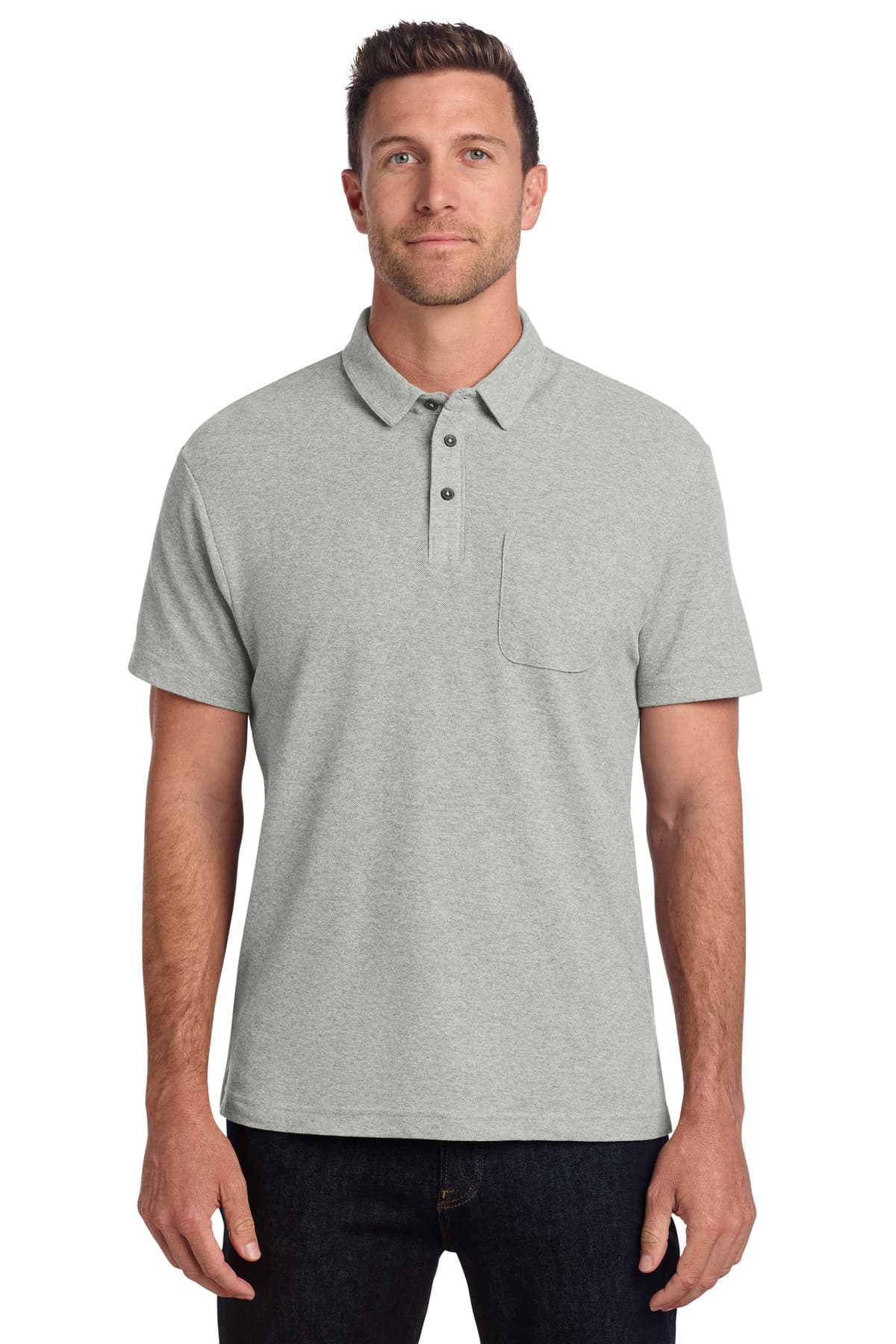 Port Authority ® C-FREE ® Cotton Blend Pique Pocket Polo