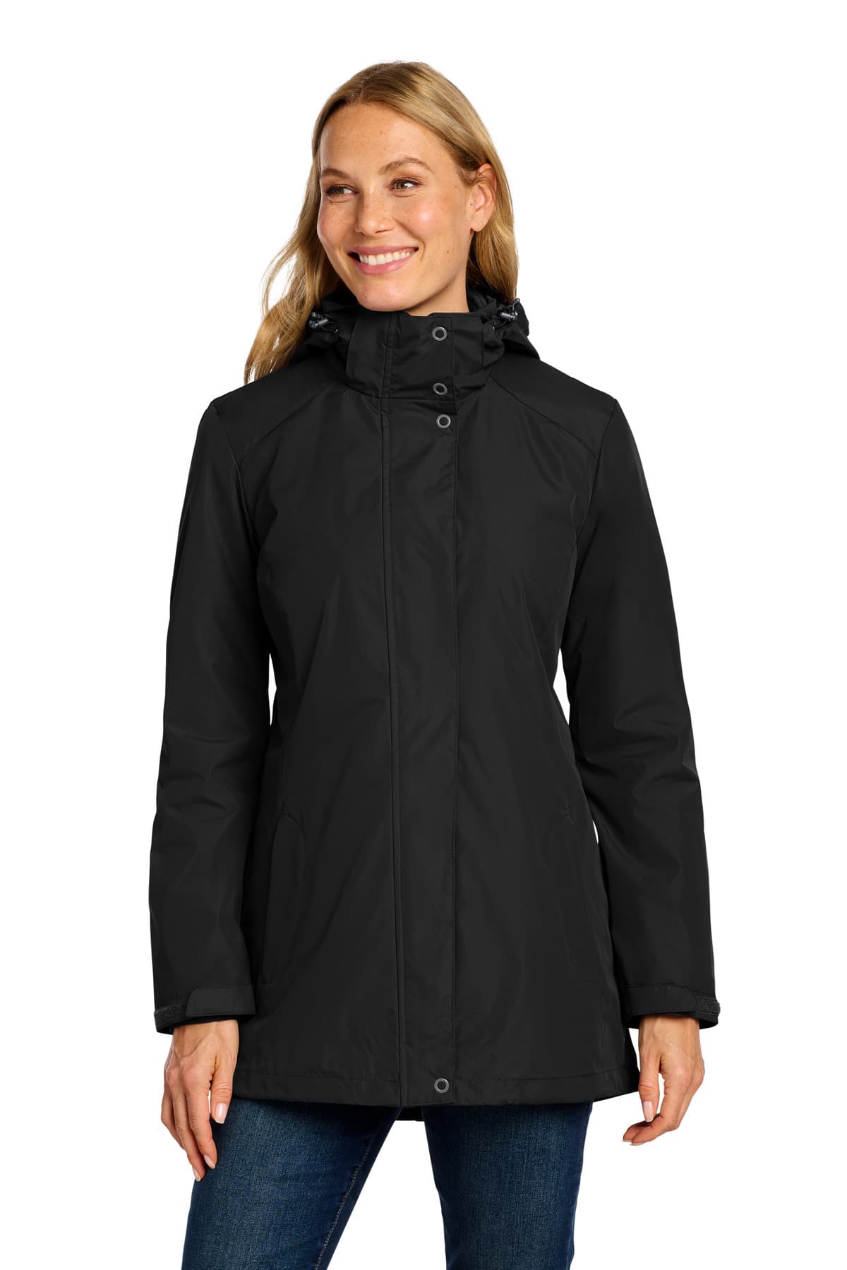 Port Authority ® Women's All-Weather 3-in-1 Jacket — Black