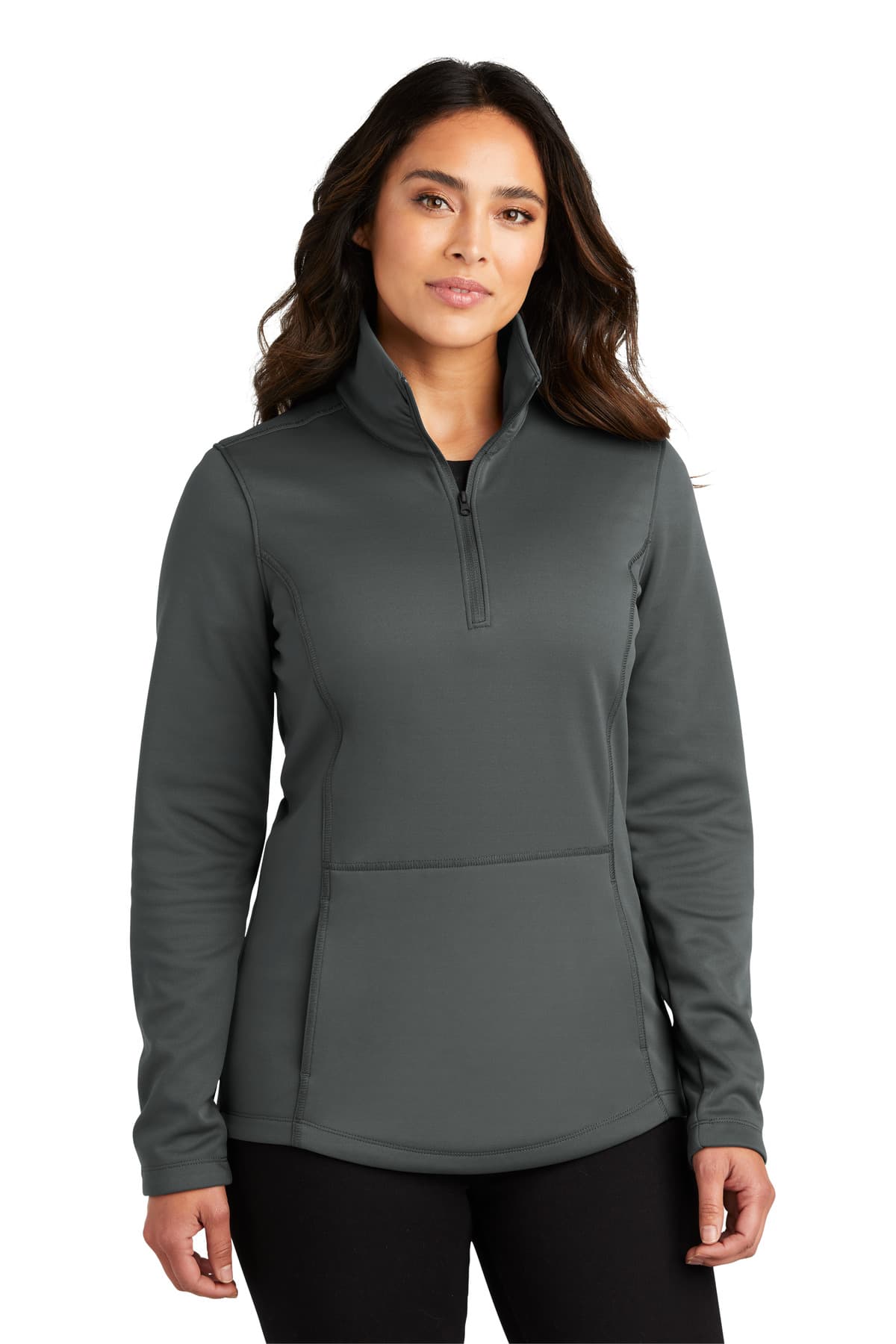 Port Authority ® Women's Smooth Fleece 1/4-Zip — Graphite