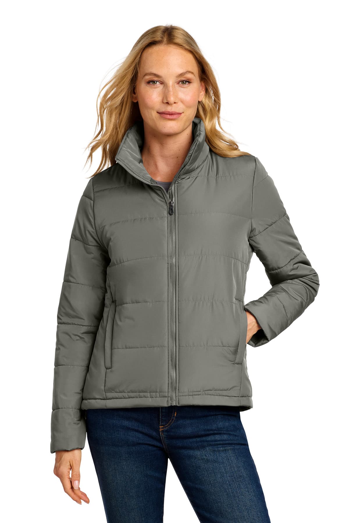 Port Authority ® Women's Puffer Jacket — Shadow Grey
