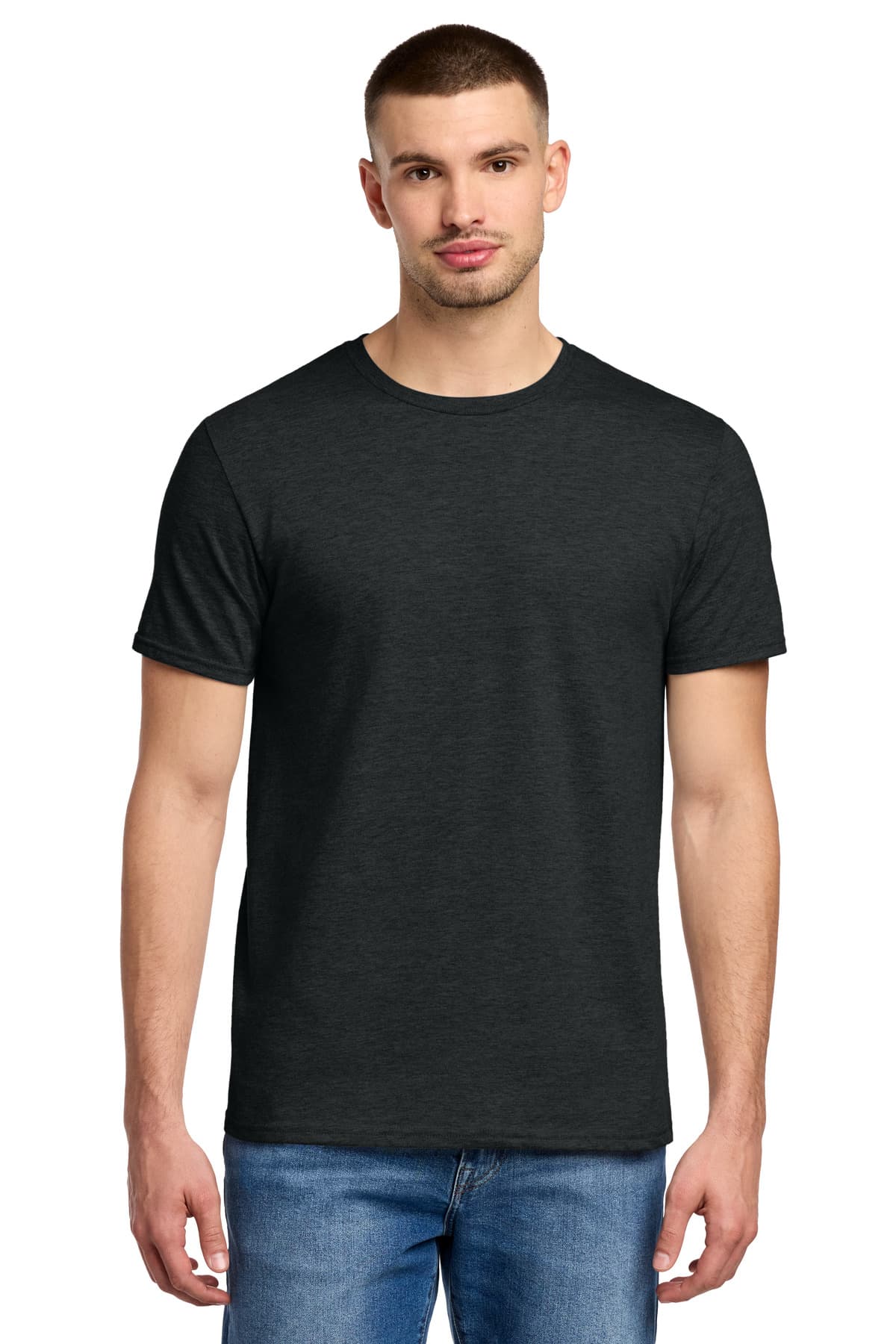 Jerzees ® Premium Blend Ring Spun T-Shirt — Black Ink Heather