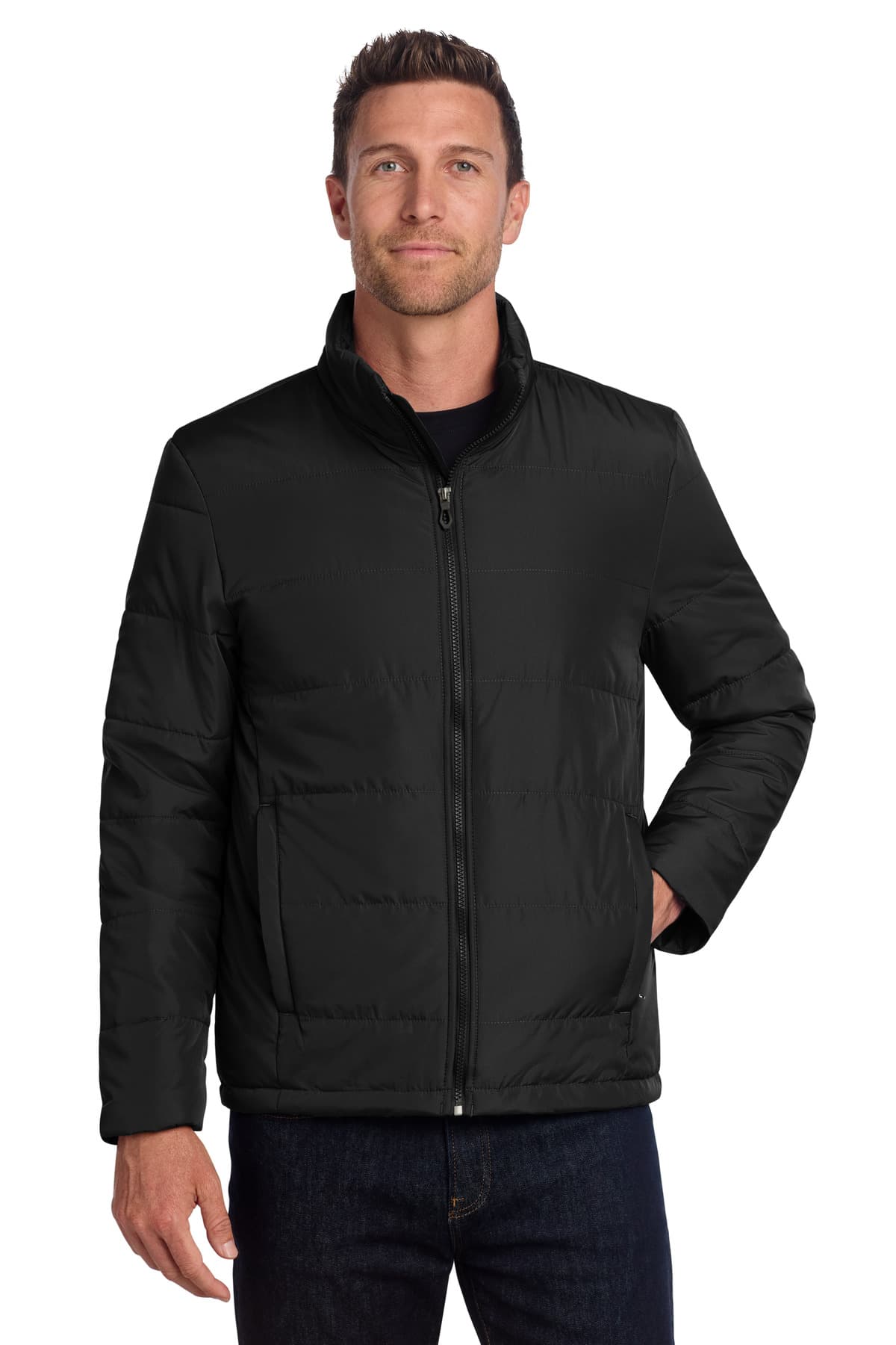 Port Authority ® Puffer Jacket — Deep Black
