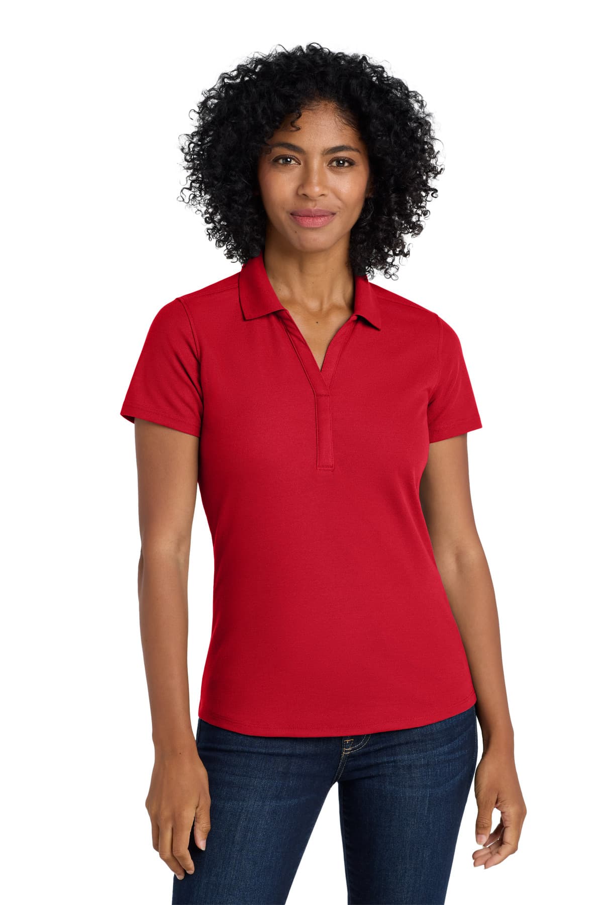 Port Authority ® Women's EZPerformance  Pique Polo — Apple Red