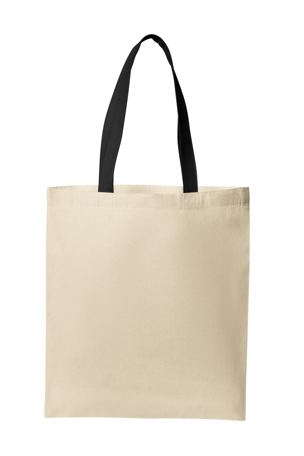 Port Authority ® Core Cotton Tote — Natural/ Deep Black