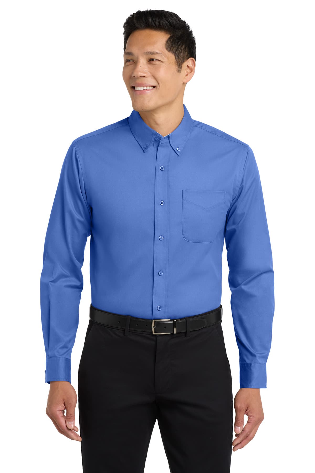 Port Authority ® Long Sleeve Easy Care Shirt — Ultramarine Blue