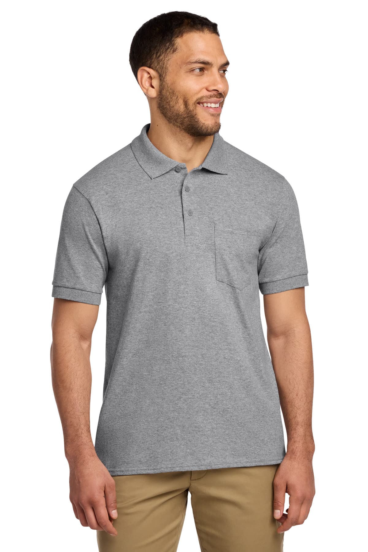 Port & Co  Core Blend Jersey Knit Pocket Polo
