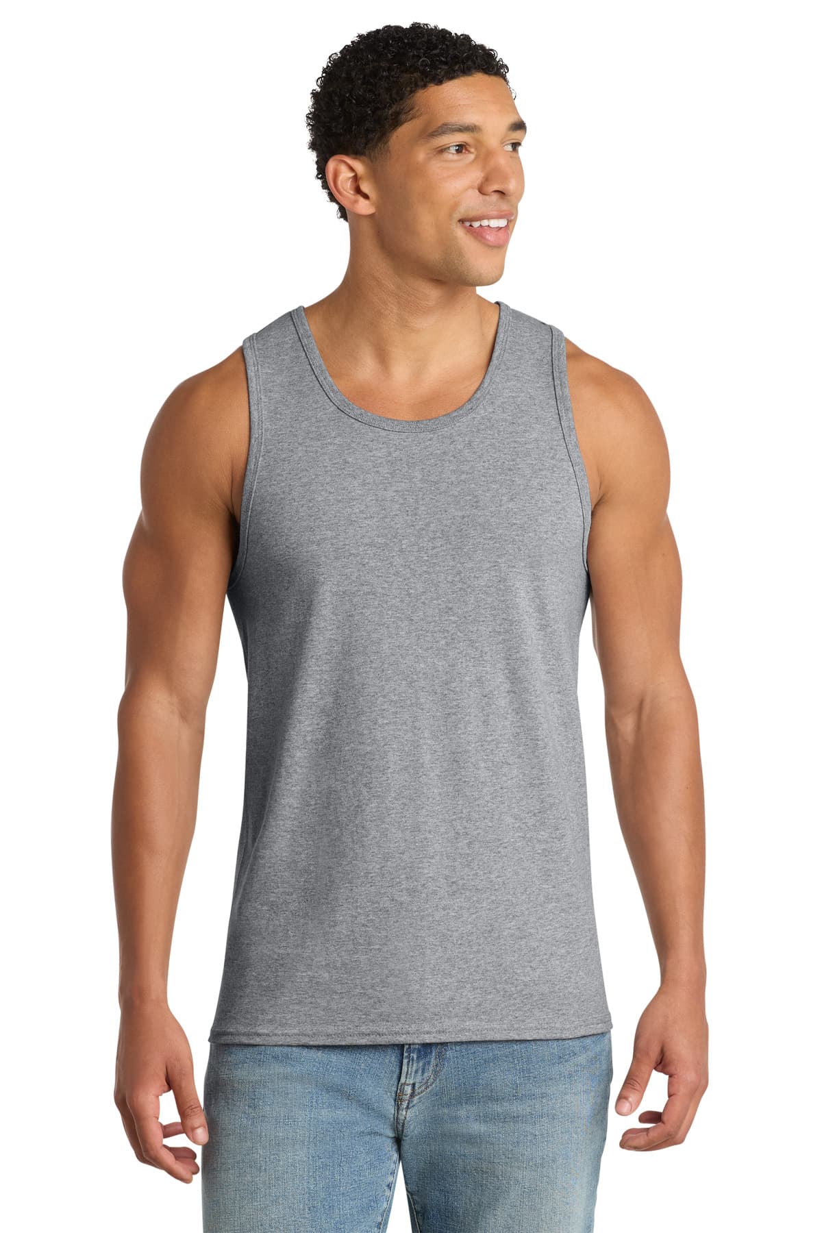 Port & Co  Core Cotton Tank Top — Athletic Heather