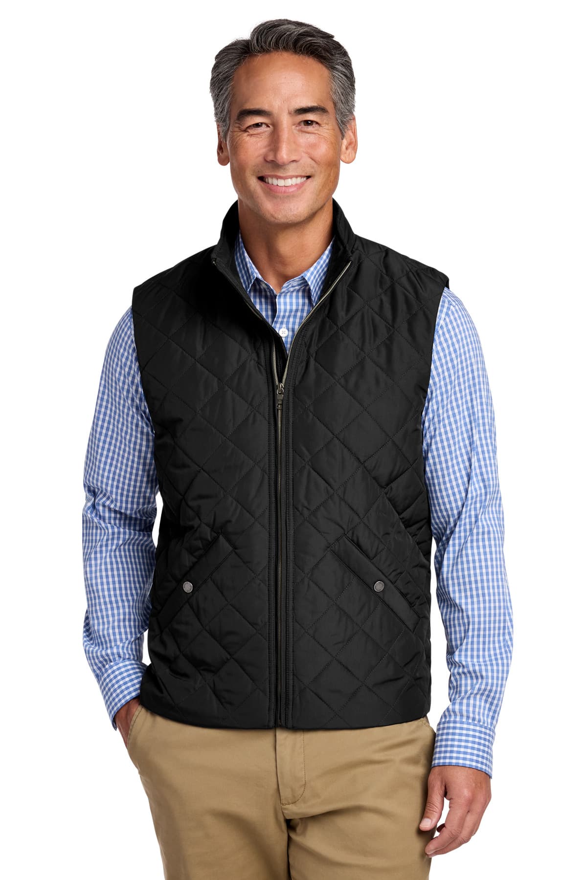 Brooks Brothers ® Quilted Vest — Deep Black