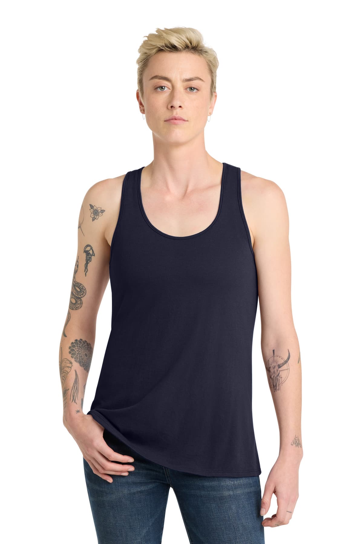 District ® Women's V.I.T.  Racerback Tank — New Navy