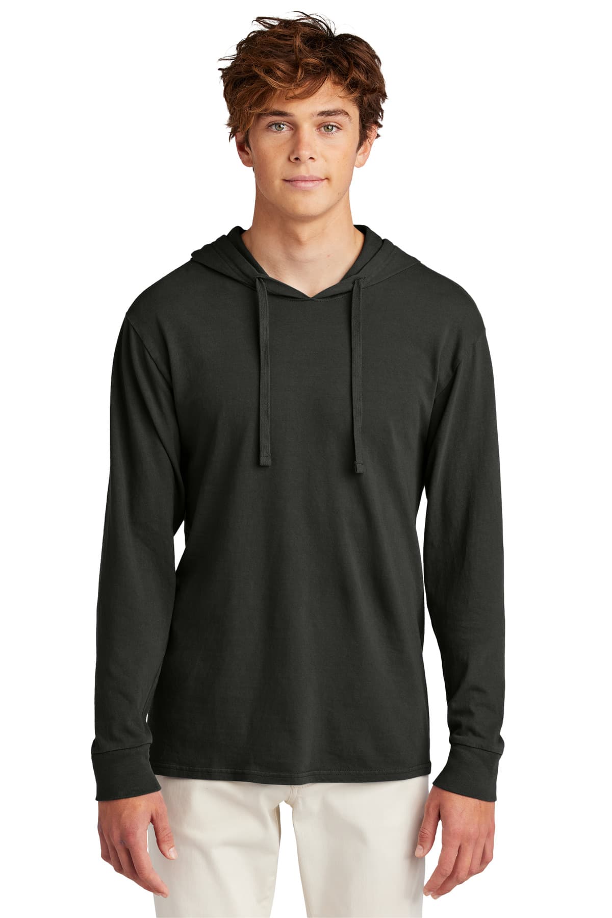 Port & Co  Beach Wash ® Garment-Dyed Pullover Hooded Tee — Black